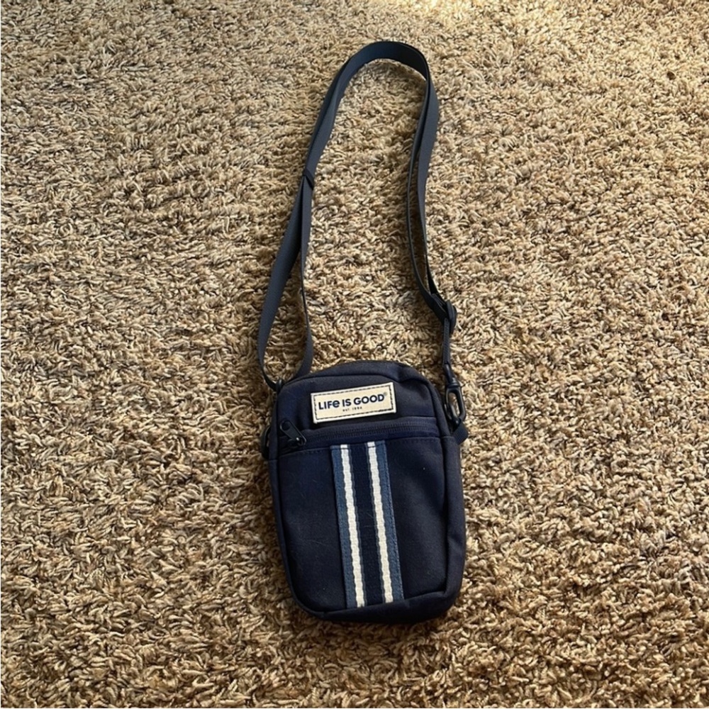 Life is Good Navy Belt Bag